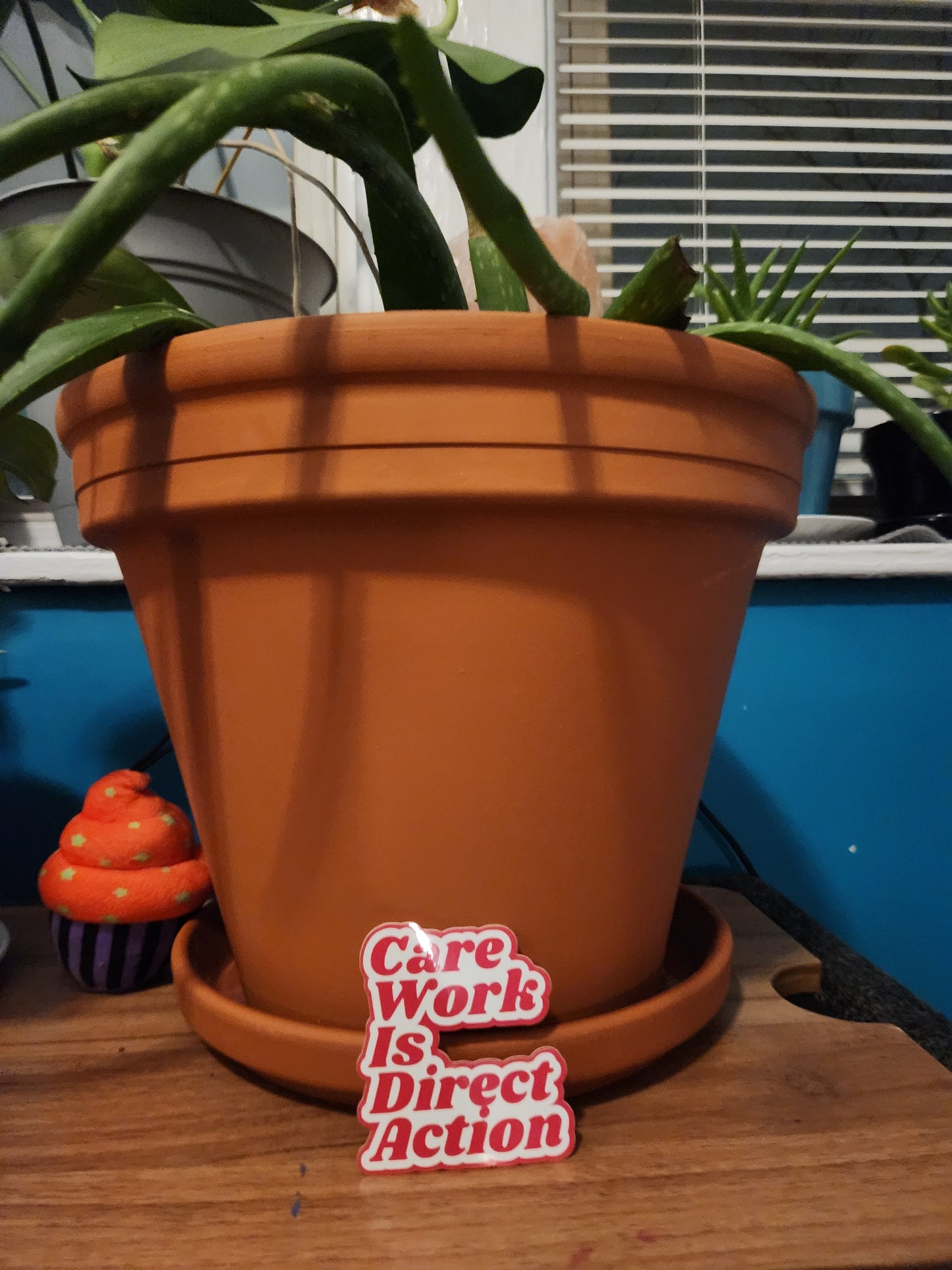 Care Work Is Direct Action : Pink & White