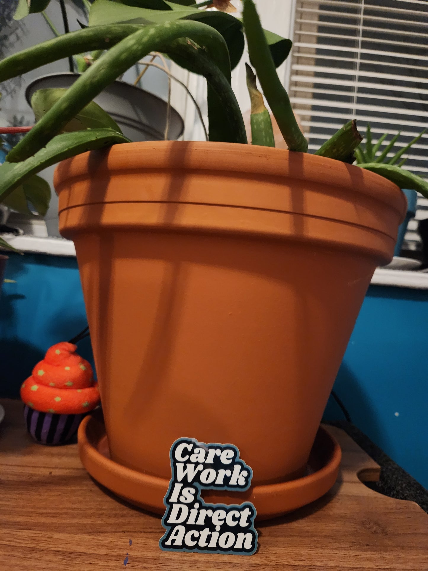 Care Work Is Direct Action : Blue & Blue