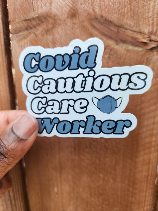 Covid Cautious Care Worker - Gray