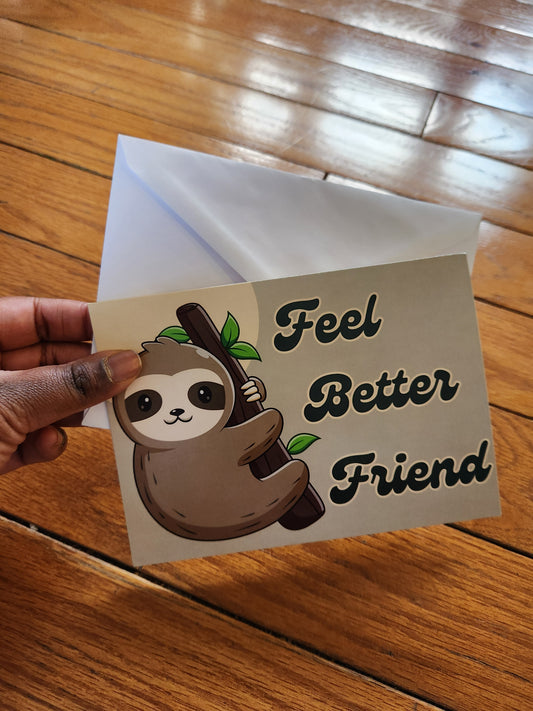Sloth Card 4 pack